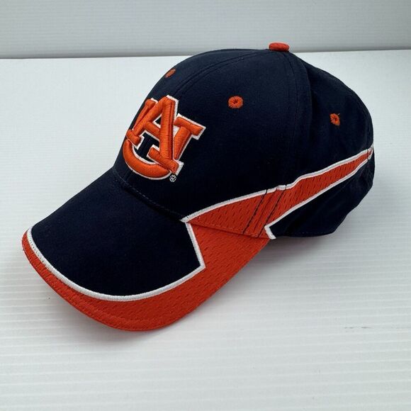 Auburn Tigers Hat The Game AU Logo Adjustable Navy Orange Cap One Size NCAA - Picture 6 of 9